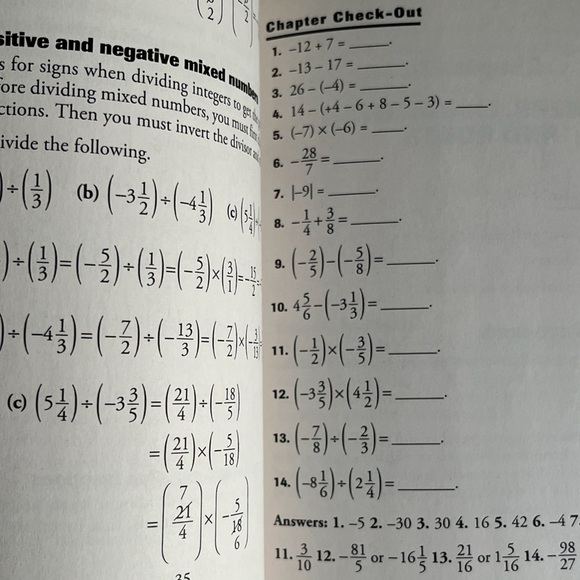 CliffNotes Basic Math & Pre-Algebra Study Guide NWT - Picture 6 of 7